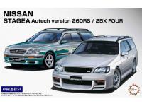 Fujimi 1/24 Nissan STAGEA Autech Version 260RS/25X FOUR (4968728046136) English Color Guide  Paint Conversion Chart