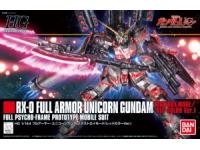 Bandai HG 1/144 Full Armor Unicorn Gundam (Destroy Mode / Red Color Ver.) English Manual  Color Guide