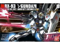 Bandai HG RX-93 1/144  Nu Gundam English Manual  Color Guide