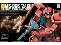 Bandai HG 1/144 MS-06S Zaku II (Char's Ver.) English Color Guide  Paint Conversion Chart