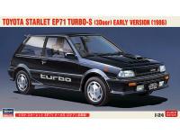 Hasegawa 1/24 TOYOTA STARLET EP71 TURBO-S (3 Door) EARLY VERSION (1986) (20449) English Color Guide  Paint Conversion Chart