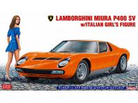 Hasegawa 1/24 Lamborghini Miura P400 SV w/ Italian Girl's Figure (20423) English Color Guide  Paint Conversion Chart