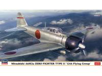 Hasegawa 1/48 Mitsubishi A6M2a ZERO FIGHTER TYPE 11 '12th Flying Group' (07489) English Color Guide  Paint Conversion Chart