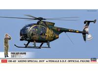 Hasegawa 1/48 OH-6D 'AKENO SPECIAL 2019' w/ FEMALE S.D.F. OFFICIAL FIGURE (07488) English Color Guide  Paint Conversion Chart