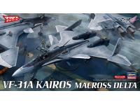 Hasegawa 1/72 VF-31A KAIROS MACROSS DELTA (65838) English Color Guide  Paint Conversion Chart