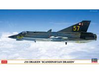 Hasegawa 1/72 J35 Draken 'Scandinavian Draken' (02330) English Color Guide  Paint Conversion Chart