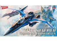 Hasegawa 1/72 VF-31J SIEGFRIED Hayate MACROSS DELTA (65729) English Color Guide  Paint Conversion Chart