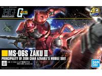Bandai HG MS-06S Zaku II (Char's Mobile Suit) English Color Guide  Paint Conversion Chart