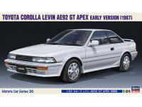 Hasegawa 1/24 Toyota Corolla Levin AE92 GT APEX Early Version (1987) (HC36) English Color Guide  Paint Conversion Chart