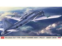 Hasegawa 1/72 Mitsubishi Ki67 TYPE 4 HEAVY BOMBER HIRYU (PEGGY) GREEN CROSS (02352) English Color Guide  Paint Conversion Chart
