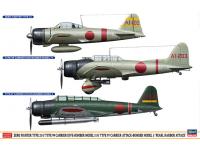 Hasegawa 1/48 ZERO FIGHTER TYPE 21  TYPE 99 CARRIER DIVE-BOMBER MODEL 11  TYPE 97 CARRIER ATTACK BOMBER MODEL 3 PEARL HARBOR ATTACK(SP348) English Color Guide  Paint Conversion Chart