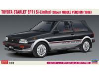 Hasegawa 1/24 TOYOTA STARLET EP71 Si-Limited (3 Door) MIDDLE VERSION (1986)(20425) English Color Guide  Paint Conversion Chart