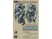 Hasegawa 1/35 Ma.K Maschinen Krieger GUSTAV  MELUSINE (64117) English Color Guide  Paint Conversion Chart