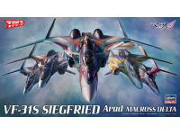 Hasegawa 1/72 VF-31S SIEGFRIED ARAD MACROSS DELTA(65861) English Color Guide  Paint Conversion Chart