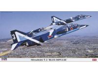 Hasegawa 1/48 Mitsubishi T-2 'BLUE IMPULSE' (09636) English Color Guide  Paint Conversion Chart