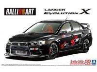 Aoshima 1/24 Mitsubishi RALLIART CZ4A  LANCER EVOLUTION X (4905083-059876) English Color Guide  Paint Conversion Chart