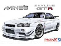 Aoshima 1/24 Nissan MINES BNR34 SKYLINE GT-R '02 (No.34) English Color Guide  Paint Conversion Chart