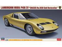 Hasegawa 1/24 LAMBORGHINI MIURA P400 SV CHASSIS No. 5030 Gold Restoration (20319) English Color Guide  Paint Conversion Chart