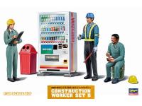 Hasegawa 1/35 CONSTRUCTION WORKER SET B (3 Resting Figure set  Accessories) (WM06) English Color Guide  Paint Conversion Chart