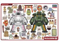 Hasegawa 1/35 MechatroCHUNK No. 01 Origin  Forest (CW14) English Color Guide  Paint Conversion Chart