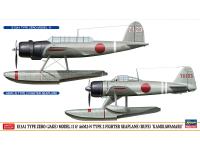 Hasegawa 1/72 E13A1 TYPE ZERO (JAKE) MODEL 11  A6M2-N TYPE 2 FIGHTER SEAPLANE (RUFE)'KAMIKAWAMARU' (02289) English Color Guide  Paint Conversion Chart