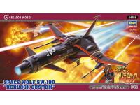 Hasegawa 1/72 SPACE WOLF SW-190 'HERLOCK CUSTOM' (64701) English Color Guide  Paint Conversion Chart