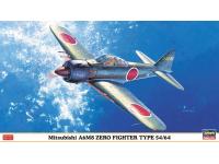 Hasegawa 1/48 Mitsubishi A6M8 ZERO FIGHTER TYPE 54/64(09821) English Color Guide  Paint Conversion Chart