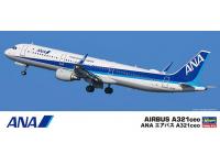 Hasegawa 1/200 ANA AIRBUS A321ceo (10827) English Color Guide  Paint Conversion Chart