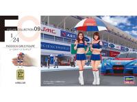 Hasegawa 1/24 PADDOCK GIRLS FIGURE FIGURE COLLECTION 09 (FC09) English Color Guide  Paint Conversion Chart