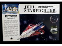 Fine Molds 1/72 JEDI STARFIGHTER with hyperdrive ring (SW3) English Color Guide  Paint Conversion Chart