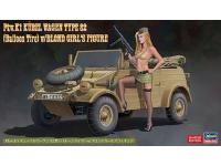 Hasegawa 1/24 Pkw.K1 Kubel WAGEN TYPE 82 (Balloon Tire) w/ BLOND GIRL'S FIGURE(SP473) English Color Guide  Paint Conversion Chart