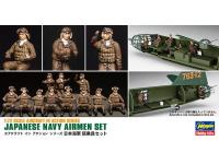 Hasegawa 1/72 JAPANESE NAVY AIRMEN SET (X72-16) English Color Guide  Paint Conversion Chart