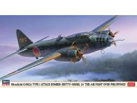Hasegawa 1/72 Mitsubishi G4M2A TYPE 1 ATTACK BOMBER (BETTY) MODEL 24 'THE AIR FIGHT OVER PHILIPPINES' (02263) English Color Guide  Paint Conversion Chart