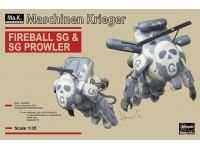Hasegawa 1/35 FIREBALL SG  SG PROWLER Maschinen Krieger(64113) English Color Guide  Paint Conversion Chart