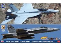 Hasegawa 1/72 F/A-18E SUPER HORNET  F/A-18C HORNET 'USS NIMITZ CVW-11 SPECIAL BOX Part 2' (SP367) English Color Guide  Paint Conversion Chart