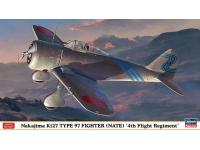 Hasegawa 1/48 Nakajima Ki27 TYPE 97 FIGHTER (NATE) '4th Flight Regiment'(07451) English Color Guide  Paint Conversion Chart