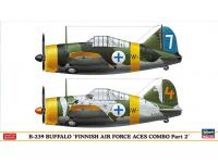 Hasegawa 1/72 B-239 BUFFALO 'FINISH AIR FORCE ACES COMBO Part 2' (02229) English Color Guide  Paint Conversion Chart
