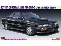 Hasegawa 1/24 TOYOTA COROLLA LEVIN AE92 GT-Z LATE VERSION (1989) (20486) English Color Guide  Paint Conversion Chart
