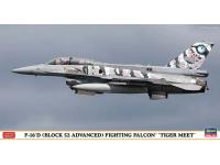 Hasegawa 1/72 F-16D (BLOCK 52 ADVANCED) FIGHTING FALCON 'TIGER MEET' (02214) English Color Guide  Paint Conversion Chart