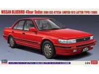 Hasegawa 1/24 NISSAN BLUEBIRD 4Door Sedan 2000 SSS ATTESA LIMITED (U12 LATTER TYPE) (1989)(20497) English Color Guide  Paint Conversion Chart