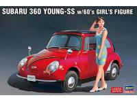 Hasegawa 1/24 SUBARU 360 YOUNG-SS w/60'S GIRL'S FIGURE (SP491) English Color Guide  Paint Conversion Chart