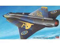 Hasegawa 1/72 J-35J DRAKEN 'SWEDISH AIR FORCE' (BP3) English Color Guide  Paint Conversion Chart