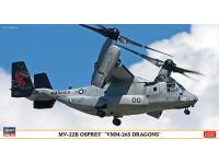 Hasegawa 1/72 MV-22B OSPREY 'VMM-265 DRAGONS' (02212) English Color Guide  Paint Conversion Chart