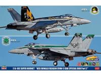 Hasegawa 1/72 F/A-18E SUPER HORNET 'USS RONALD REAGAN CVW-5 CAG SPECIAL BOX PART 2' (SP343) English Color Guide  Paint Conversion Chart