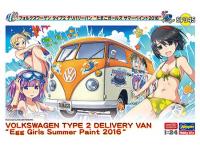 Hasegawa 1/24 VOLKSWAGEN TYPE 2 DELIVERY VAN 'EGG GIRLS SUMMER PAINT 2016' (SP345) English Color Guide  Paint Conversion Chart