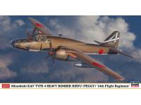 Hasegawa 1/72 Mitsubishi Ki67 TYPE 4 HEAVY BOMBER HIRYU (PEGGY) '14th Flight Regiment'(02205) English Color Guide  Paint Conversion Chart