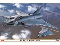 Hasegawa 1/48 J35D DRAKEN 'NATURAL METAL' (07434) English Color Guide  Paint Conversion Chart