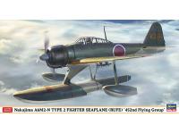 Hasegawa 1/48 Nakajima A6M2-N TYPE 2 FIGHTER SEAPLANE (RUFE) '452 Flying Group' (07430) English Color Guide  Paint Conversion Chart