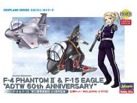 Hasegawa EGG PLANE F-4 PHANTOM II  F-15 EAGLE 'ADTW 60th ANNIVERSARY' (60512) English Color Guide  Paint Conversion Chart