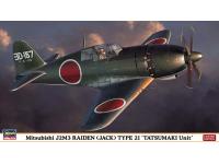 Hasegawa 1/48 Mitsubishi J2M3 RAIDEN (JACK) TYPE 21 'TATSUMAKI Unit' (07428) English Color Guide  Paint Conversion Chart